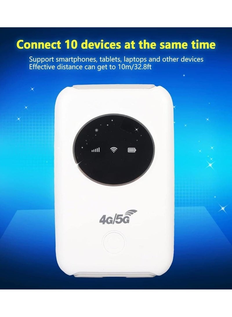 Portable Wireless 5G Mobile Router with 300Mbps Speed and 3200mAh Battery - High-Speed Internet On-the-Go