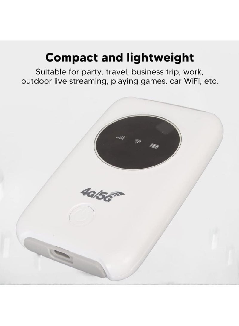 Portable Wireless 5G Mobile Router with 300Mbps Speed and 3200mAh Battery - High-Speed Internet On-the-Go