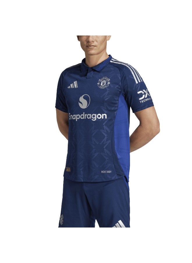 Adidas Adidas Mufc A Jsy Au Blue Football Jerseys For Men Xs  - Image 5