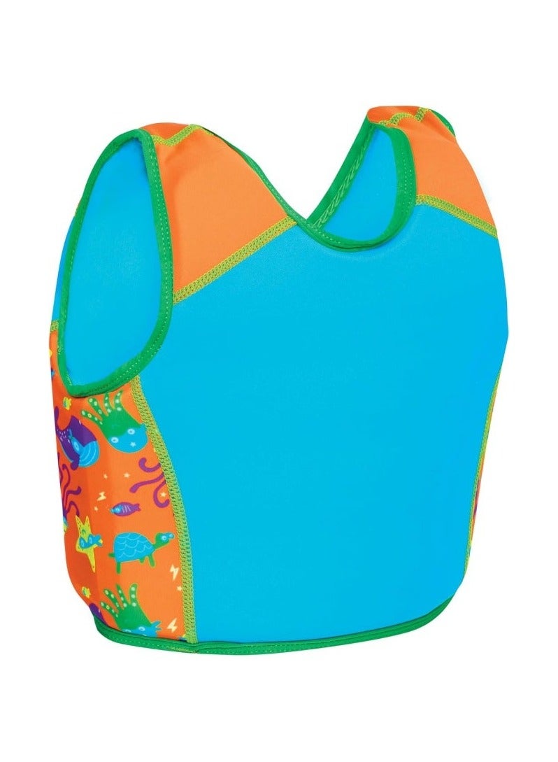 Zoggs Super Star Swim Sure Jacket  Learn to Swim Buoyancy Aid with Removable Float System, Adjustable Safety Zip, Soft Neoprene Fabric for Comfort & Confidence in Water Ages 45 Yrs | 465526-SSEU4-5 - Image 2