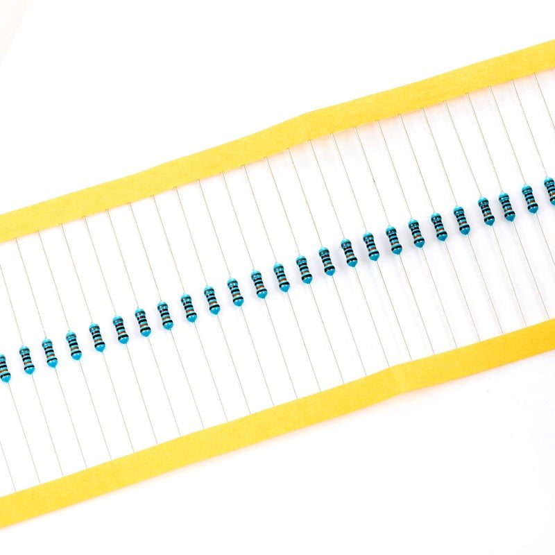 CHANZON 100pcs 1/4W (0.25W) 820K Ω ohm Metal Film Fixed Resistor 0.01 ±1% Tolerance 820KR MF Through Hole Resistors Current Limiting Rohs Certificated - Image 4