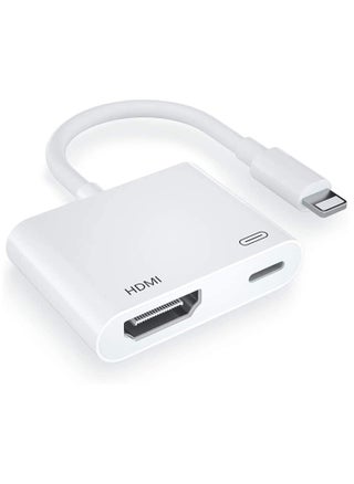 HDMI Adapter for iPhone to TV iPad to HDMI 1080P HD Digital AV Adapter(No Need Power) Video & Audio Sync Screen Connector Compatibility with iPhone 14/13/12/11/X/8/iPad/to HDTV Projector Monitor - pzsku/ZCADA70719AC6359249D2Z/45/_/1722853685/a0faf6d5-fa31-4ea8-8fe5-e62f798314c8