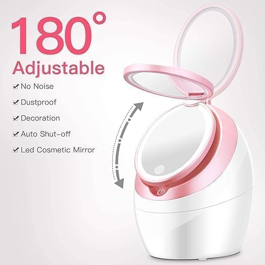 MVM Enterprise TOUCH FACIAL STEAMER FACIAL STEAMER WITH DOUBLE SIDED MIRROR PROFESSIONAL NANO ICONIC FACIAL STEAMER Mirror High Capacity Suitable for Home with Mini Size for man woman - Image 3