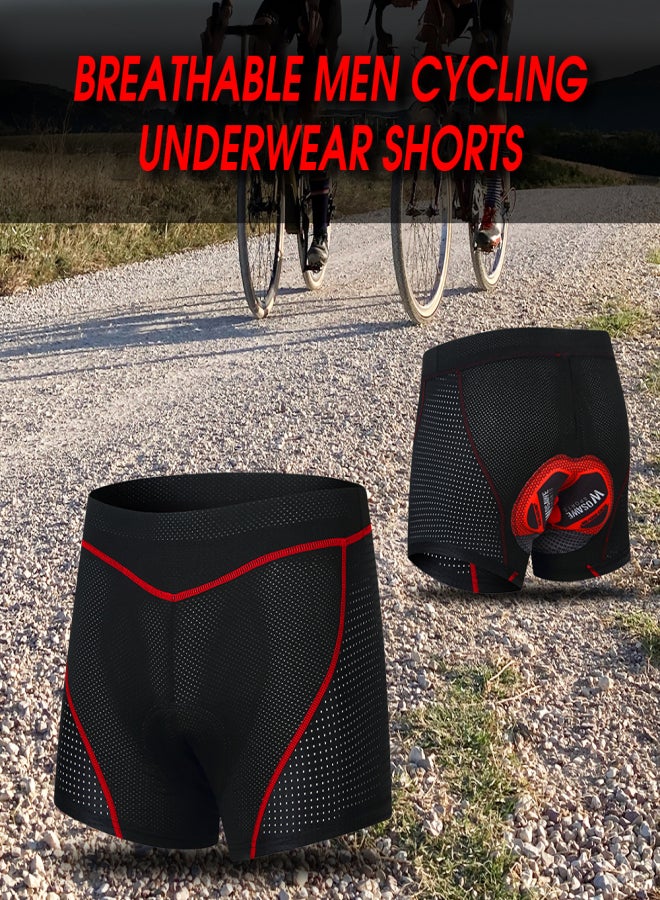 WOSAWE Men Cycling Shorts Gel Padded MTB Bicycle Bike Underwear Shorts Breathable Quick Dry Biking Shorts - Image 3