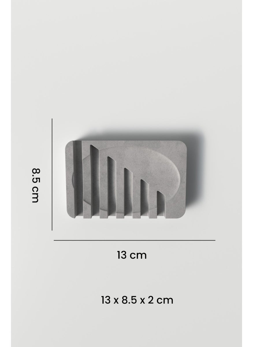 Cage Art Studio Patterned Concrete Soap Dish Silicone Mold - Rectangular Concrete Soap Dish Silicone Mold M1  - Image 2