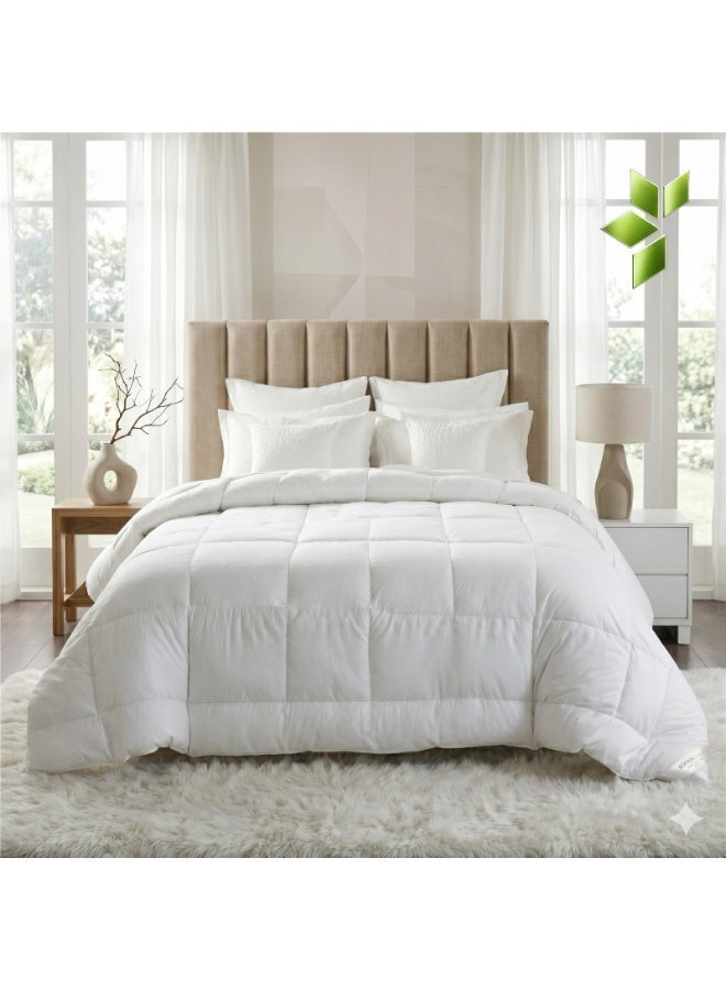 King Size Duvet Comforter | 220x240cm | 250 GSM | Ultra-Soft Microfiber | All-Season | Hotel Quality | Made in UAE – HRAD - Image 2
