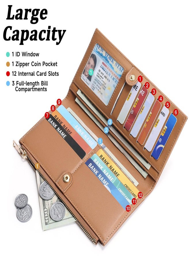 FALAN MULE Ultra Slim Womens Wallet Bifold RFID Blocking Credit Card Holder for Women - Image 2