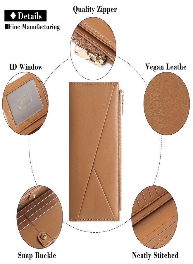 FALAN MULE Ultra Slim Womens Wallet Bifold RFID Blocking Credit Card Holder for Women - Image 5