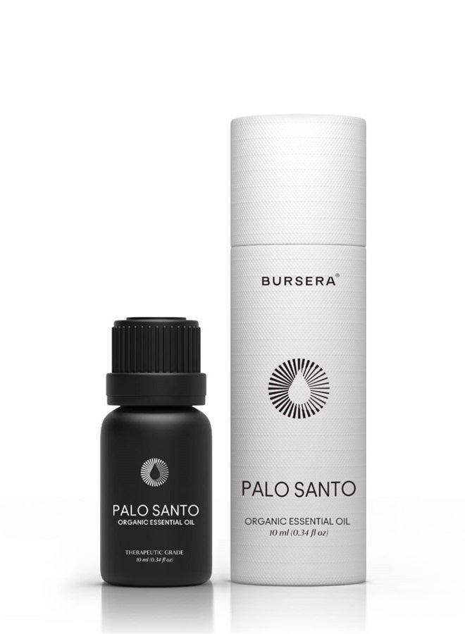 Bursera Organic Palo Santo Essential Oil, Tree Planted with Every Order, 10ml 100% Pure Sustainable Peruvian Palo Santo Oil, Undiluted Organic Oil for Diffuser, Smokeless Smudging Alternative - Image 1