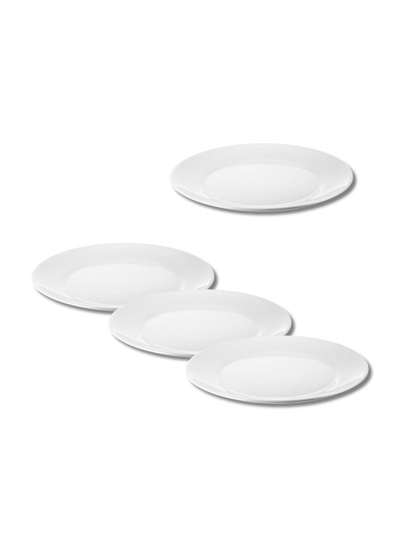 OFTAST Dinner Plate, 25cm, White, Set of 4, Durable & Elegant - Image 1