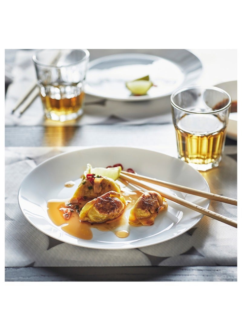 OFTAST Dinner Plate, 25cm, White, Set of 4, Durable & Elegant - Image 3