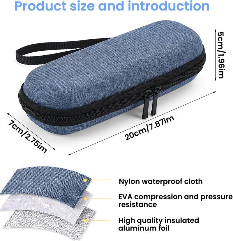 Portable Insulated Cooling Travel Storage Case, Mini Hard Shell Cool Carry Pouch for Small Liquid Vials, Compact Waterproof Insulated Organizer Bag for Outdoor Daily Trip - Image 2