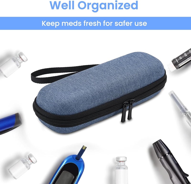Portable Insulated Cooling Travel Storage Case, Mini Hard Shell Cool Carry Pouch for Small Liquid Vials, Compact Waterproof Insulated Organizer Bag for Outdoor Daily Trip - Image 5