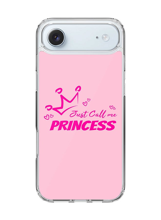 Stylizedd Classic Clear MagSafe Case for iPhone 17 Air , Hybrid Soft Case Flexible Edges Anti Drop TPU PC Gel Thin Transparent Cover [ Designed for iPhone 17 Air ] - Just call me princess