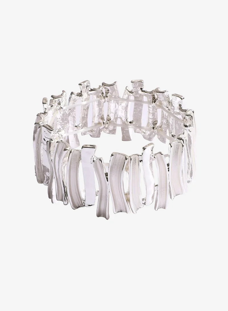 SOHI Metallic Chunky Artificial Bracelet Jewellery