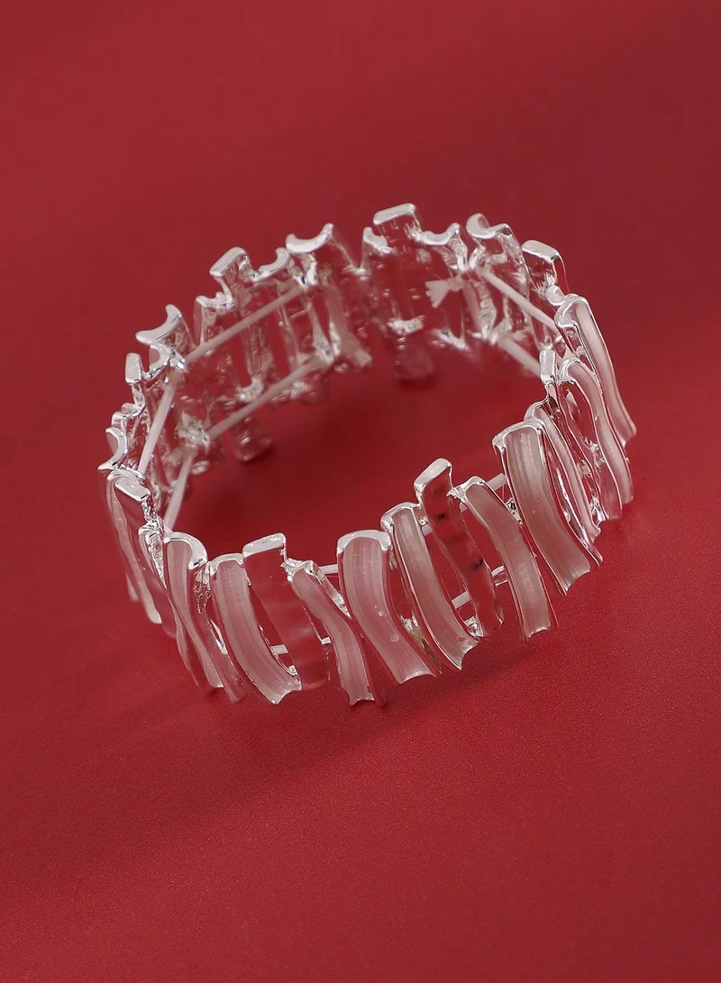 SOHI Metallic Chunky Artificial Bracelet Jewellery