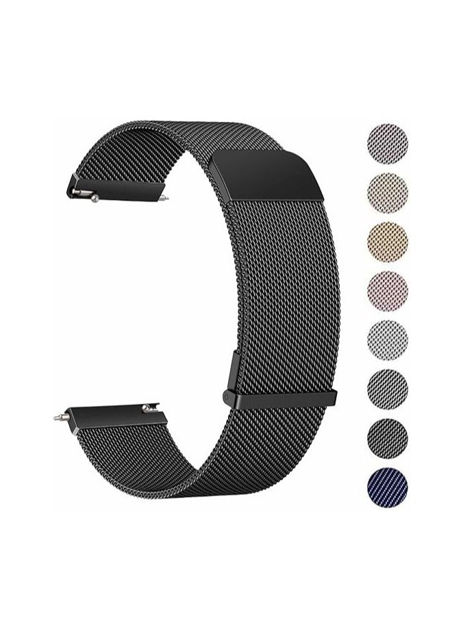 فاروبيز Metal Watch Straps, 20mm 22mm Quick Release Watch Strap, Stainless Steel Mesh Replacement band for Women Men  - Image 1