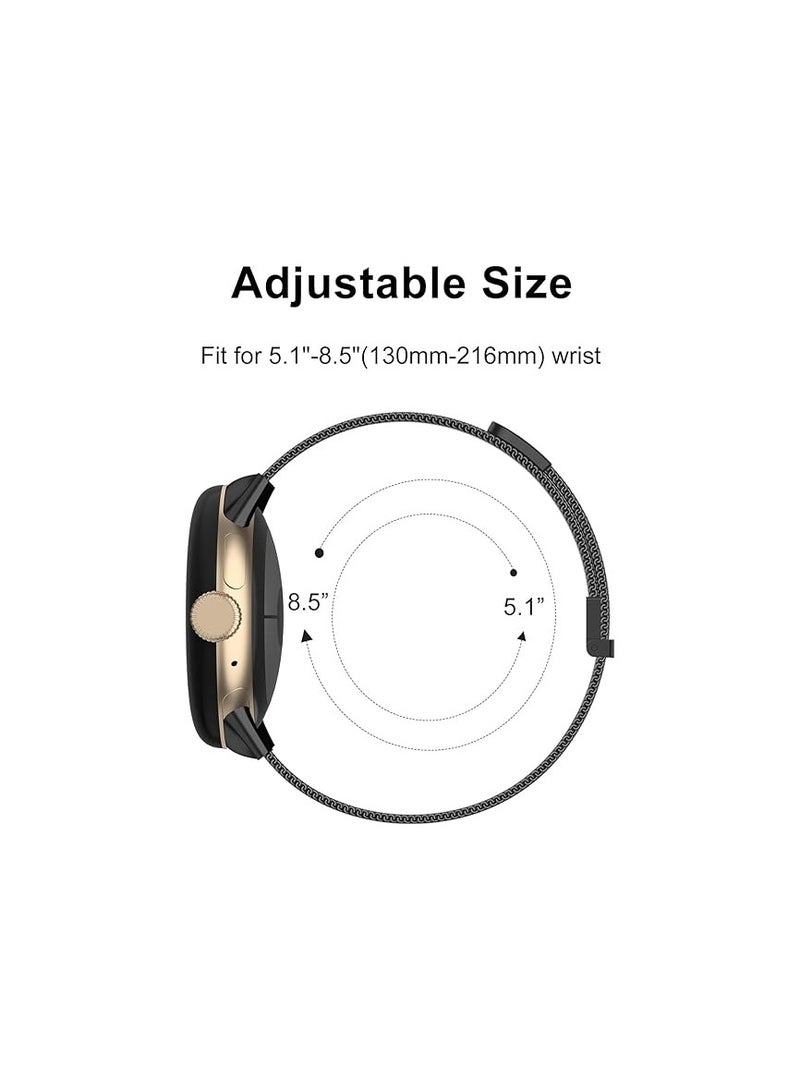 فاروبيز Metal Watch Straps, 20mm 22mm Quick Release Watch Strap, Stainless Steel Mesh Replacement band for Women Men  - Image 4