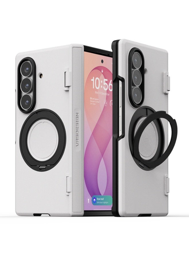Quickstand Pro Samsung Galaxy Z Fold 8 Ultra Case Cover (MagSafe Compatible) with Rotating Magnetic Stand - Cream