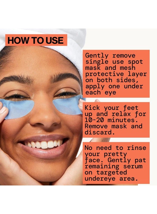 Pacifica Undereye Spot Serum Mask – Bright Eye Vitamin C Mask for Dark Circles & Hydration, Brightening Under Eye Treatment, Vegan & Cruelty-Free, 1 Pack - Image 5