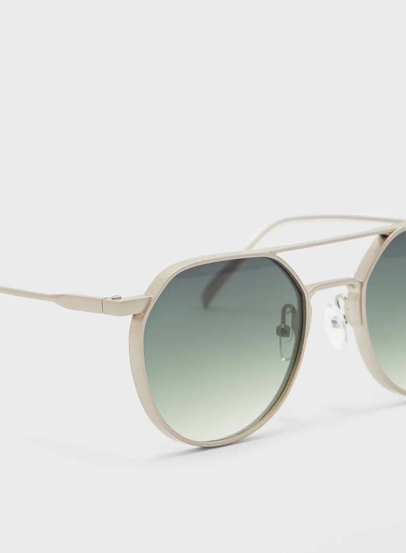 سفنتي فايف Oval Retro Sunglasses