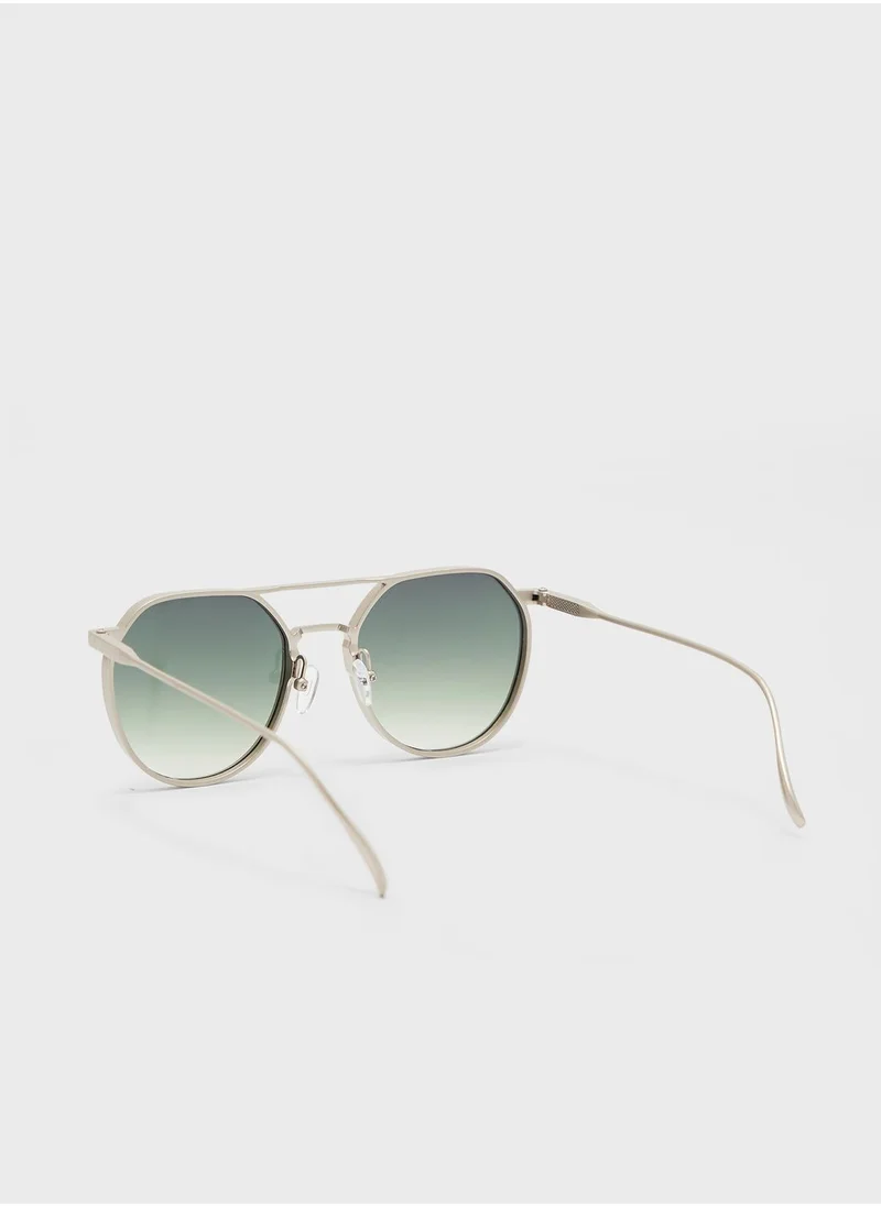 سفنتي فايف Oval Retro Sunglasses