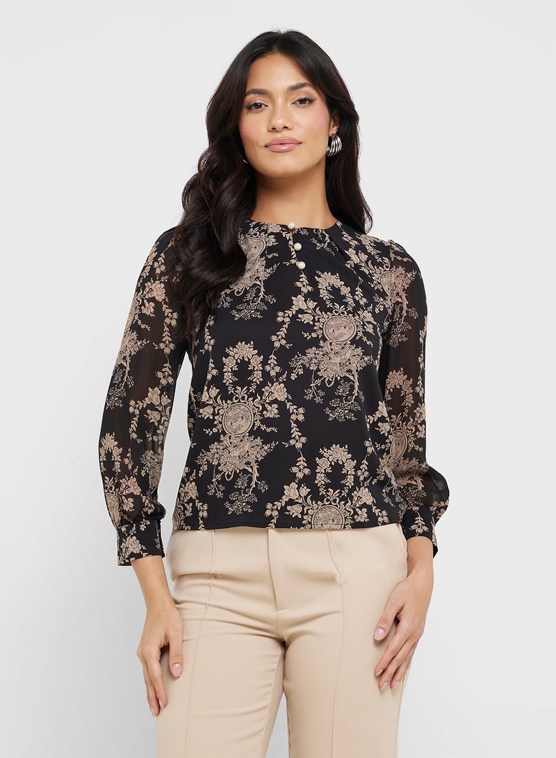 ELLA Printed Top  - Image 1