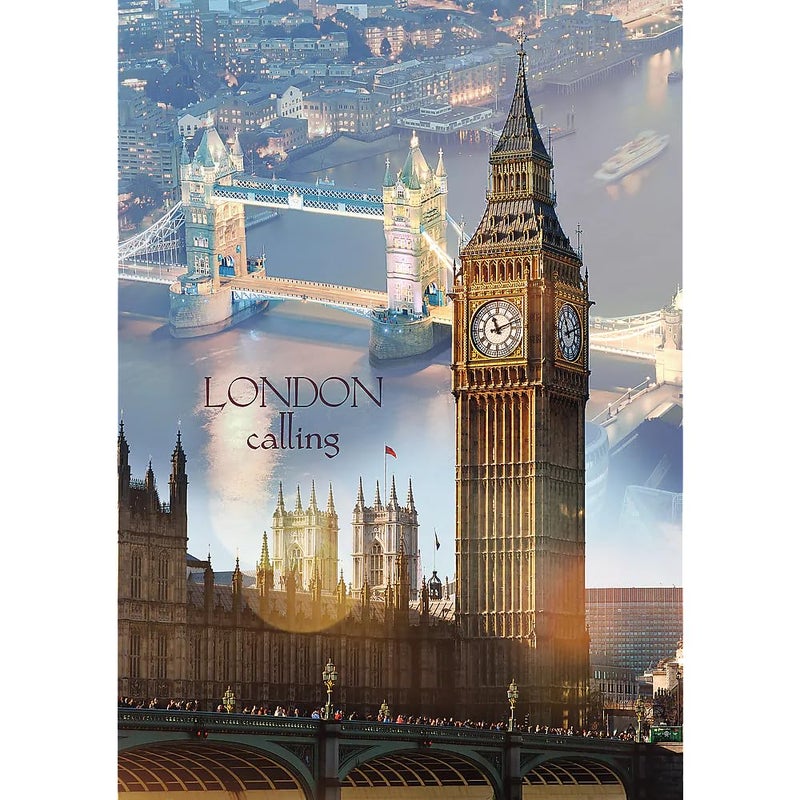 Trefl London at Dawn 1000 Piece Jigsaw Puzzle Red 27"x19" Print, DIY Puzzle, Creative Fun, Classic Jigsaw for Adults and Children from 14 Years Old - Image 2