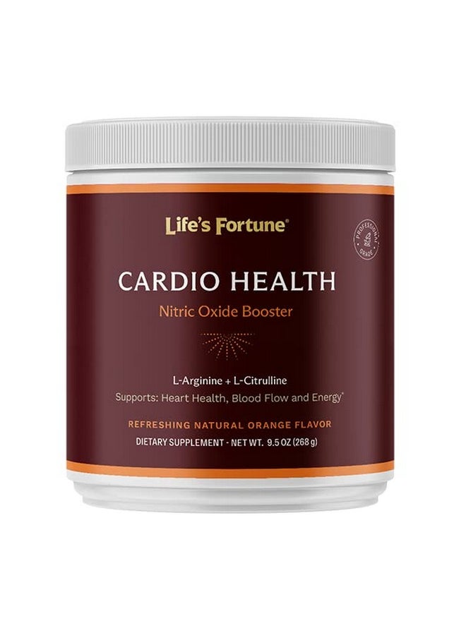 Life's Fortune - Cardio Healthblood Pressure Supplements Natural Orange Flavor Nitric Oxide Booster Larginine Lcitrulline Complete Cardiovascular Support Vegan Nongmo - Image 1