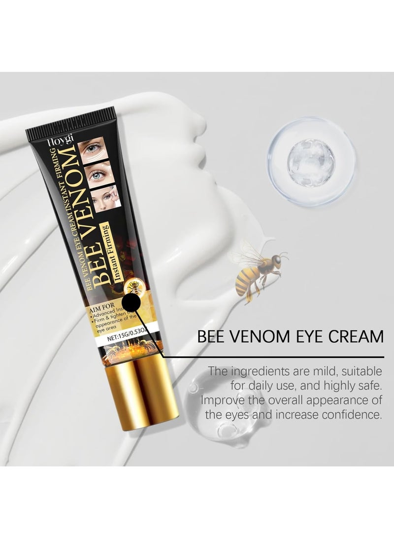 KASTWAVE Bee Venom Eye Cream, Temporary Eye Tightener Eye Cream, Instant Reduces Under-Eye Bags, Dark Circles&Puffiness, Anti Aging Fine Lines Eye Cream, Firm That Delicate Skin Under Your Eyes  - Image 5