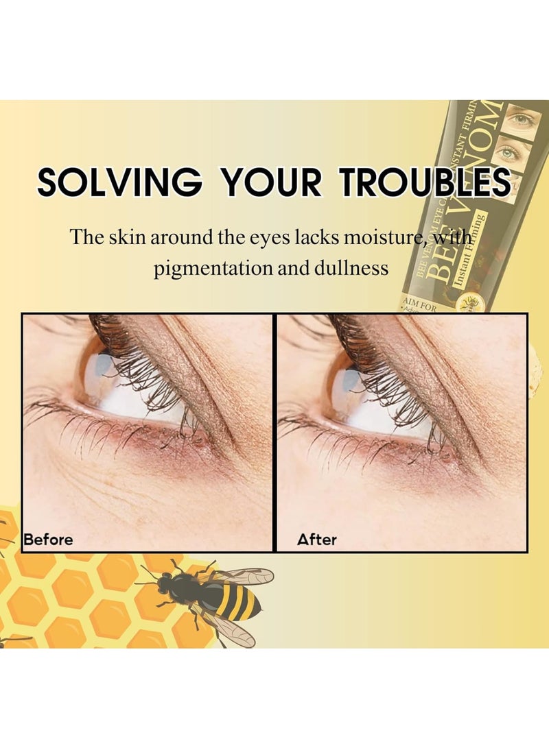 KASTWAVE Bee Venom Eye Cream, Temporary Eye Tightener Eye Cream, Instant Reduces Under-Eye Bags, Dark Circles&Puffiness, Anti Aging Fine Lines Eye Cream, Firm That Delicate Skin Under Your Eyes  - Image 4