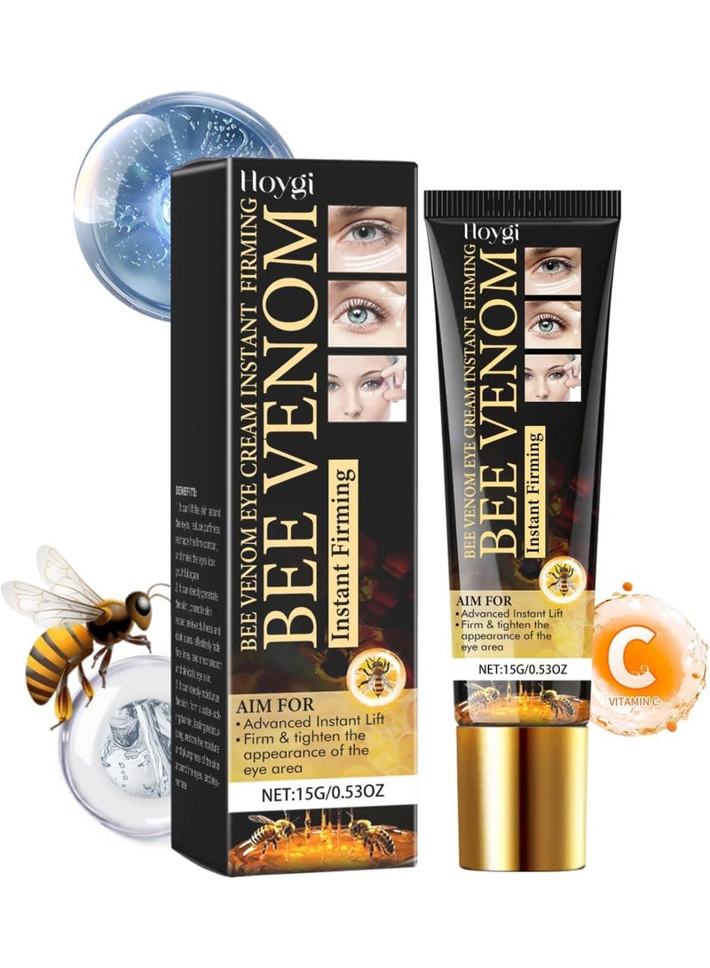 KASTWAVE Bee Venom Eye Cream, Temporary Eye Tightener Eye Cream, Instant Reduces Under-Eye Bags, Dark Circles&Puffiness, Anti Aging Fine Lines Eye Cream, Firm That Delicate Skin Under Your Eyes  - Image 1