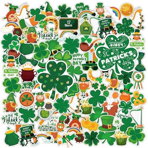 OHOME St Patricks Day Stickers for Kids 120 PCS St Patricks Day Accessories Shamrock Decorations St Patricks Day Crafts for Kids St Paddys Day Gifts Treats Party Favors for Boys Girls - Image 1