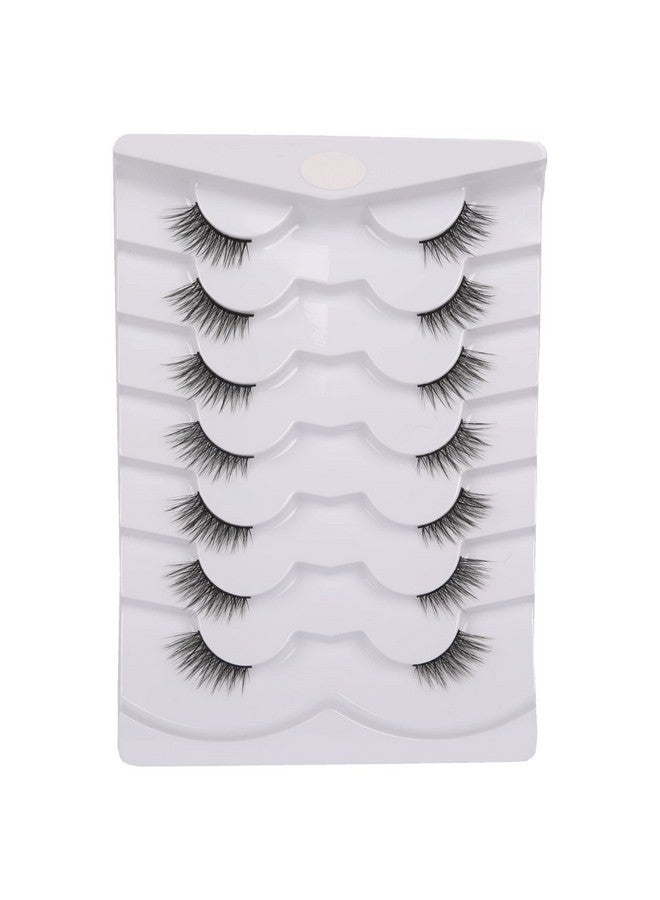 Gmagictobo False Eyelashes Natural Half Lashes Wispy Lashes Pack Short 3D Faux Mink Lashes Soft Fake Eye Lashes 7 Pairs Multipack - Image 2