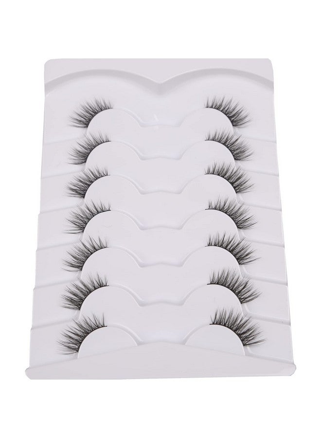 Gmagictobo False Eyelashes Natural Half Lashes Wispy Lashes Pack Short 3D Faux Mink Lashes Soft Fake Eye Lashes 7 Pairs Multipack - Image 4