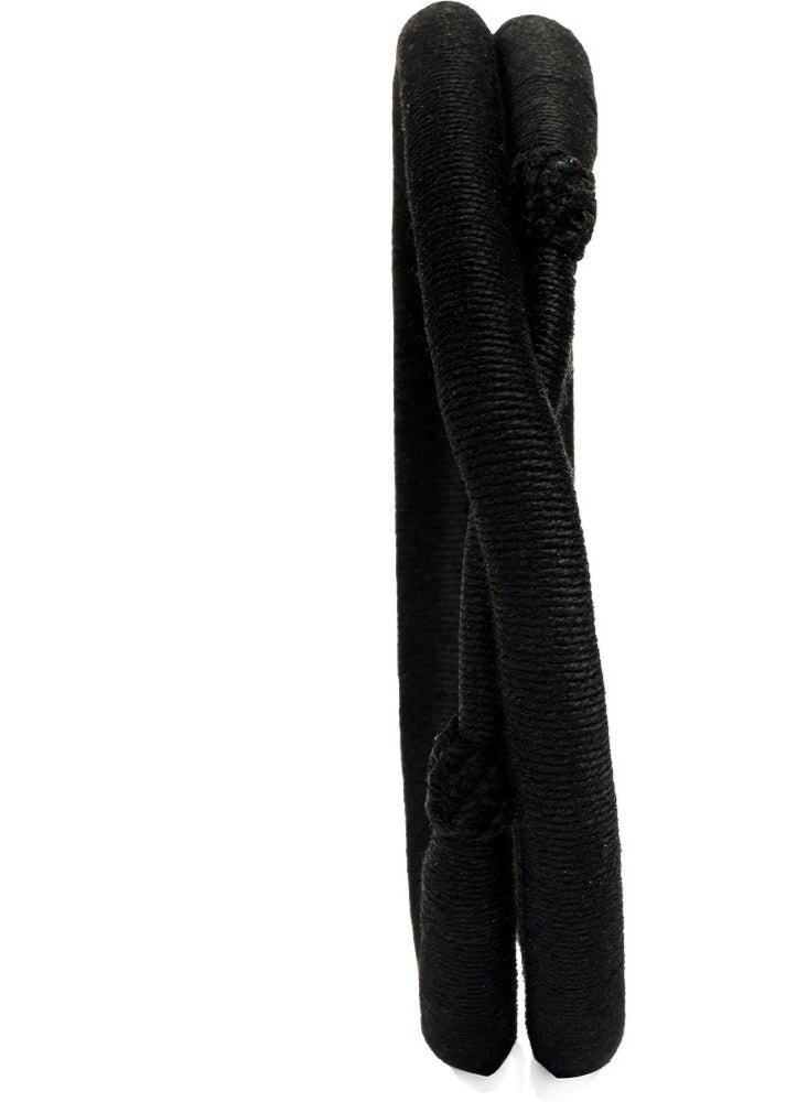 Toby Men’s Traditional Black Wool Agal – Handmade – Stitched & Fixed Design – Lightweight Headband for Shemagh & Ghutra – Classic Gulf Style - Image 3