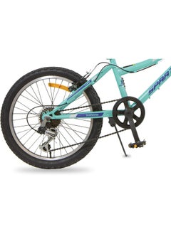 Spartan Azure City Bicycle| 20 inch wheel size |7 speed Shimano gear |for teens|Light Blue & Black  - Image 3