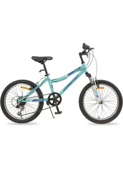 Spartan Azure City Bicycle| 20 inch wheel size |7 speed Shimano gear |for teens|Light Blue & Black  - Image 2
