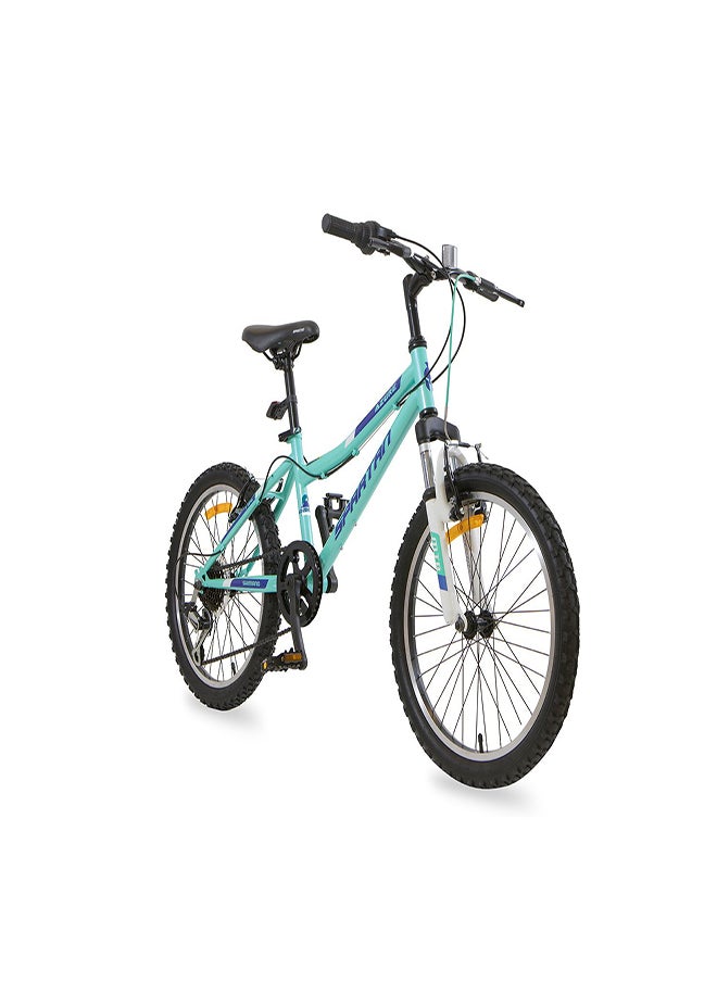 Spartan Azure Girl Bicycle| 20 inch wheel size |7 speed Shimano gear |for teens|Light Blue & Black  - Image 2