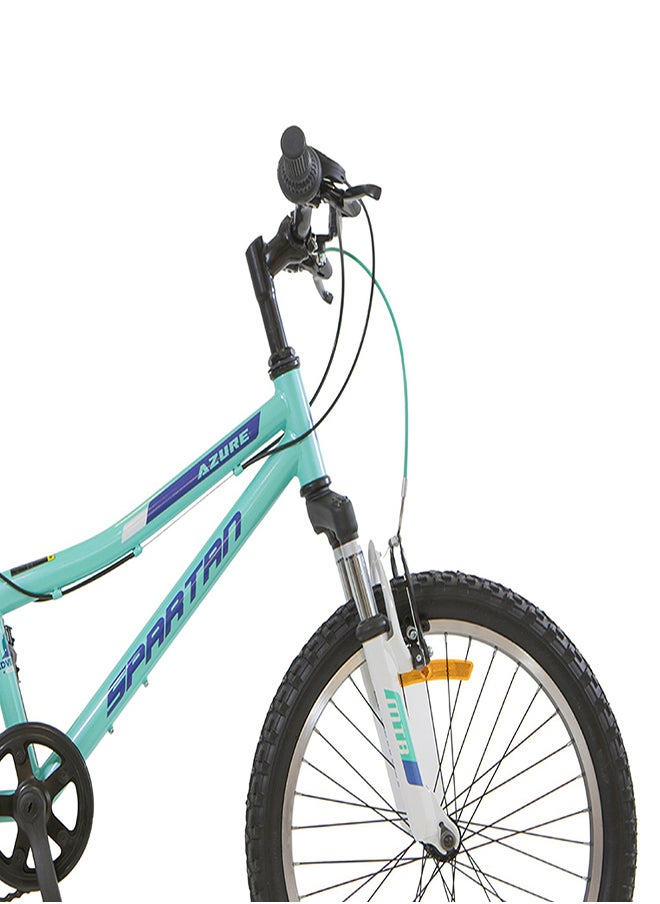 Spartan Azure Girl Bicycle| 20 inch wheel size |7 speed Shimano gear |for teens|Light Blue & Black  - Image 3