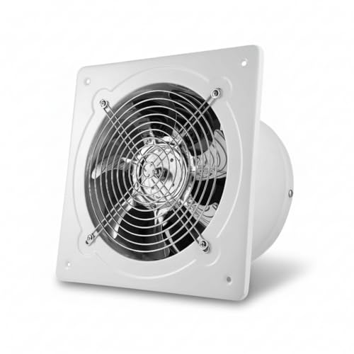 RLOZUI 6 inch Exhaust Fan, 382CFM Wall Mounted Vent Fans, Ventilation Blower for Ceiling Bathroom Attic Window Basement Ventilation Fan, 110V 40W - Image 1
