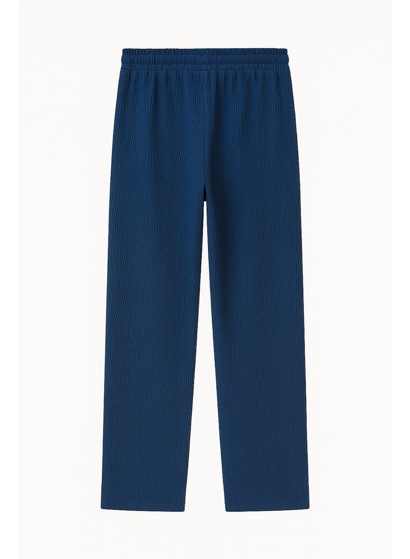 CHEVALIER FASHION Women’s Wide-Leg Pants with Elastic Waist and Drawstring – Lightweight Comfortable Fabric - Image 4