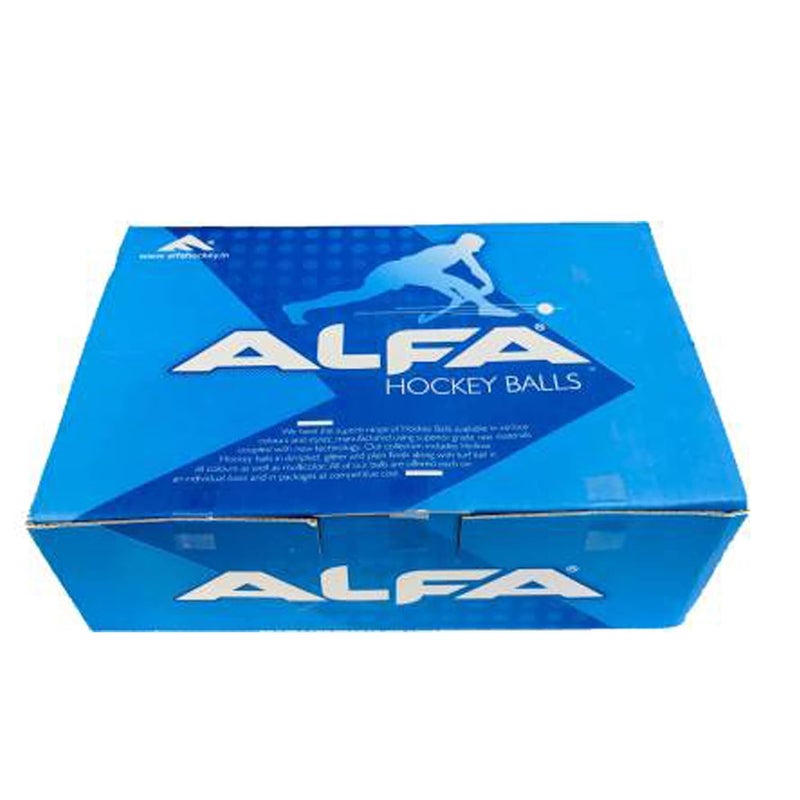 ALFA كرات هوكي مجوفة ديمبل برتقالية/صفراء (عبوة من 6) - Image 4
