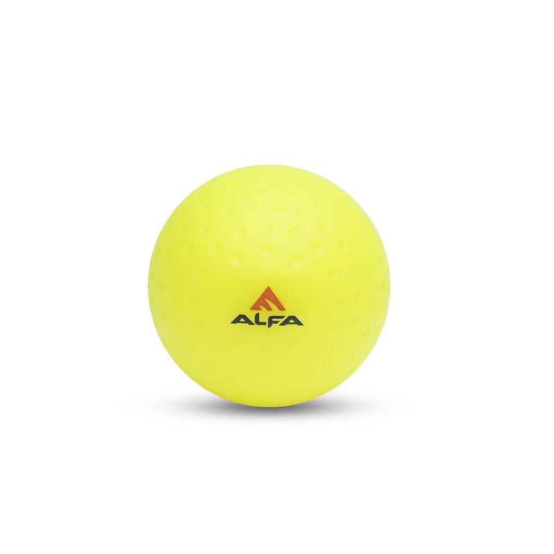 ALFA كرات هوكي مجوفة ديمبل برتقالية/صفراء (عبوة من 6) - Image 2