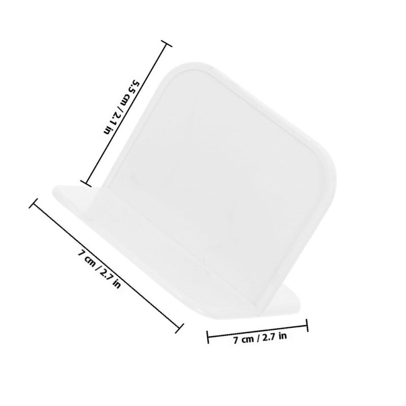 Plastic Playpen Stabilizer Clips 6 Pack White Adhesive Furniture Anchor for Nursery - Image 3