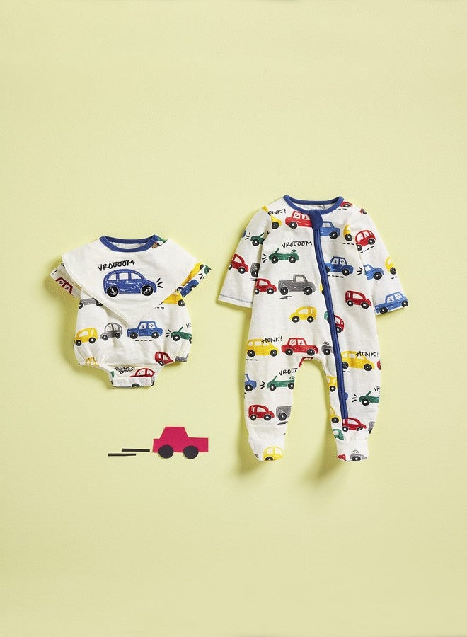 Mud Pie baby boys & Mud Pie Car Bubble Bib Set, Car, 3-6M US - Image 2