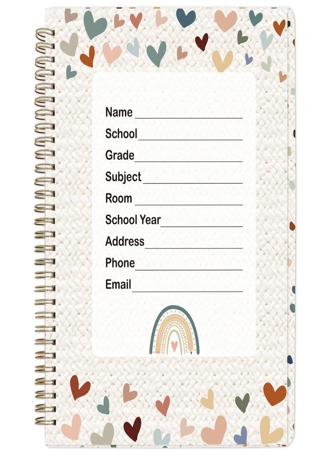 Ceiba Tree Teacher Record Book Grade Attendance Book Gradebook for Teachers Logs and Student Checklists Spiral-Bound Teacher Must Haves Classroom Supplies 8.5X11 inch Cardboard Cover Painted Dots - Image 5