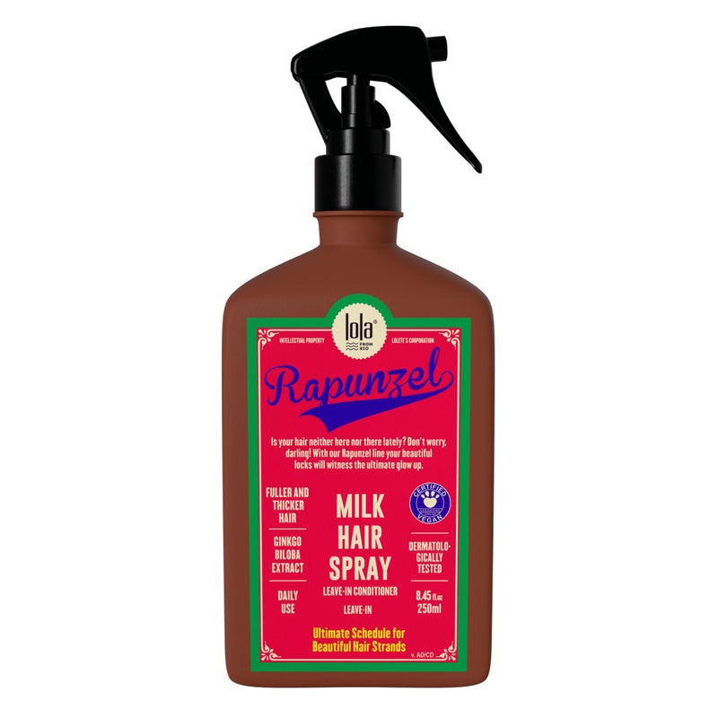 Lola From Rio Rapunzel Milk Spray for Women Hydrating LeaveIn Conditioner Detangler Lightweight Moisturizing Hair Treatment for Dry Damaged Hair 845 fl oz - Image 2