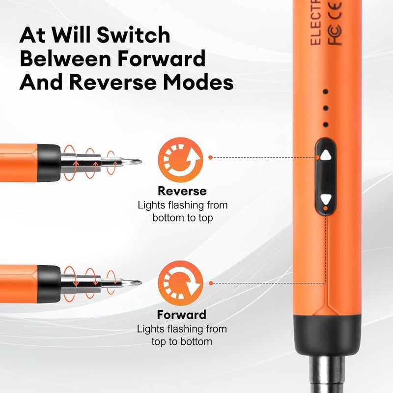 Mini Electric Cordless Screwdriver Kit, 46 in 1 with 38 Magnetic Bits, Mini Screwdriver Kit for Repair Mobile Phone, Laptop, Glasses, Watches, Electronics, Modding, and DIY Projects - Image 5