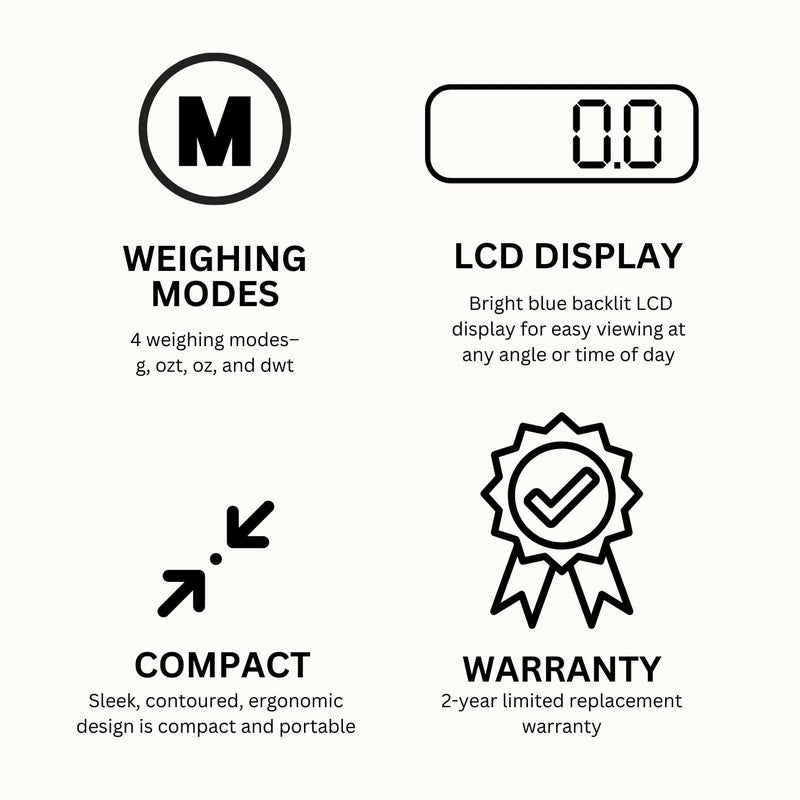 Gemoro Platinum V600M | Durable Precise Jewelers Countertop Portable Mini Scale | Digital Precision Tool with Expert Professional Reading & Accuracy 600g x 0.1g Readability V Series - Image 3